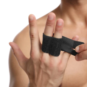 Шина за пръсти Регулируема пръстова опора Скоба ръкав протектор Баскетбол волейбол пръст съвместен протектор спортен пръст охрана