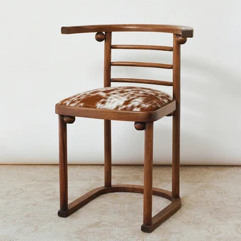  Стол за хранене от масивно дърво Начало Кафене B & B Дизайнер Френски ретро стол за хранене
