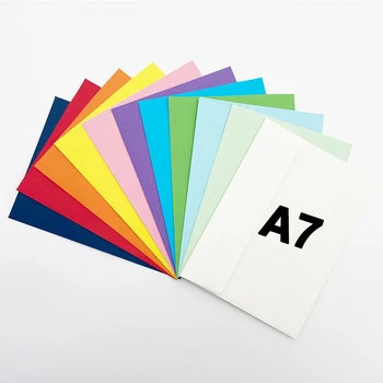 20pcs/lot A7 хартиен плик за самозалепваща се пощенска картичка Опаковъчна чанта Папка за съхранение на файлове Детски канцеларски материали за подаръци