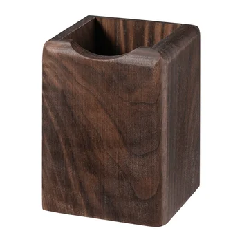Кутия за съхранение от естествено дърво 1 бр, 75x75x105cm дървена държач за писалка квадратна форма многократна употреба бюро писалка пот стойка чаша дървена