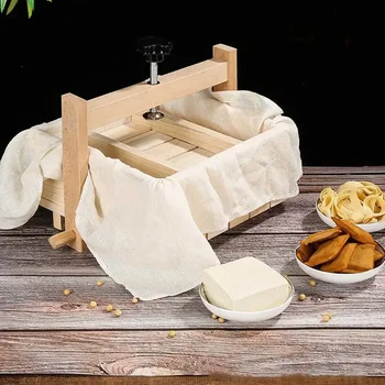 DIY дървени преси мухъл комплекти домашно сирене тофу мухъл соя извара вземане кухненски аксесоари Инструменти за готвене Сменяемо оборудване
