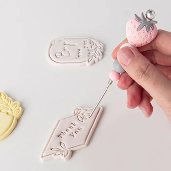 Ягодови бисквитки Изпускателна игла глазура щифт фондан живопис смесване игла торта декориране 3D бисквитки инструменти аксесоари за печене