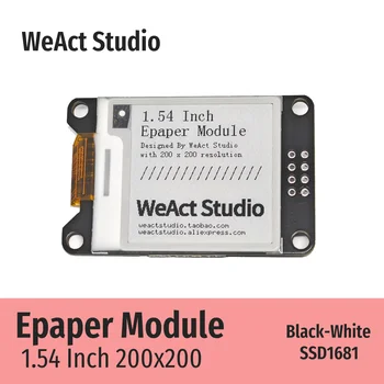 WeAct 1.54'' 1.54 инчов Epaper модул E-хартия E-мастило EInk дисплей екран SPI черно-бял