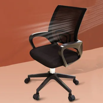 ергономични колела офис стол въртящ се нет лумбална офис стол подкрепа обратно вкъщи Cadeira геймър Frete безплатно мебели офиси