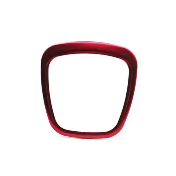 Автомобилен волан център лого рамка емблема подстригване декор пръстен decal за A3 8P S3 A4 B6 B7 B8 A5 A6 C6 Q7 Q5 Метален 3D стайлинг