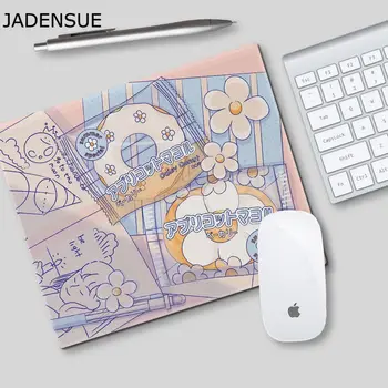 22cmx18cm студент писане подложка карикатура kawaii бюро подложка момиче подложка за мишка малка подложка за бюро офис компютър клавиатура подложка сладък бюро мат