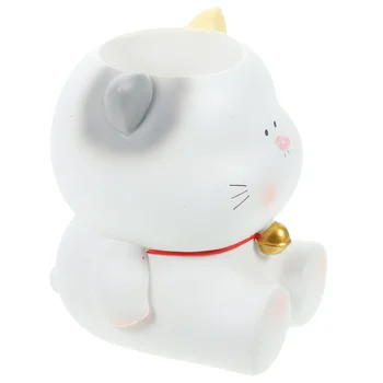 Creative Cartoon Desktop Storage Ornaments Cute Fat Animal Pen Holder Rabbit Portable Decorations Office Organizer for