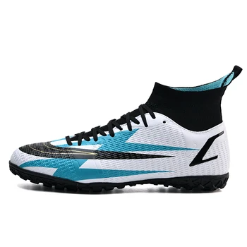 2023 НОВИ Мъжки футболни обувки Възрастни Деца Висок глезен Футболни обувки Клинове Тренировка на трева Спортни обувки Мъжки маратонки
