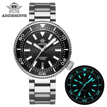 ADDIESDIVE Мъжки луксозен часовник 1000m водолазни часовници NH35 сапфир стъкло супер светещ календар автоматичен механичен ръчен часовник