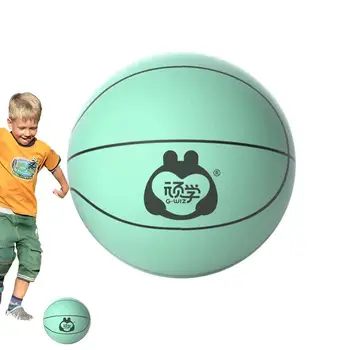 Баскетболни топки на открито Детски младежи Вътрешна тиха тренировъчна топка Мека подскачаща спортна топка Деца Пат Тренировъчна топка Вътрешна за деца