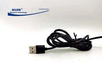 Висококачествен USB кабел 2.0 кабел за данни зарядно устройство олово USB мъжки конектор единична глава двужилен проводник 1 м дълъг