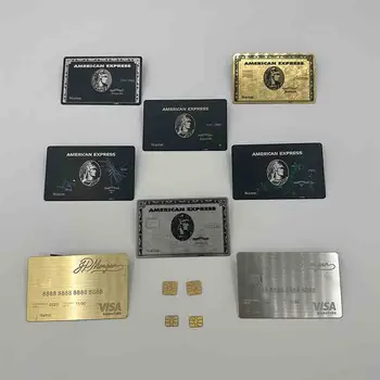 4442Hot Продажба на потребителски дизайн Отлично качество Визитка Алуминиева визитка Печат на метални визитки