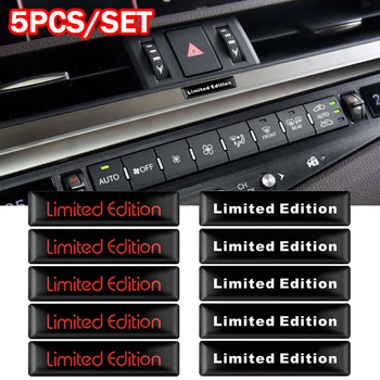 5PCS 3D епоксидна лимитирана серия значка емблема интериор / екстериор интериор / екстериор декоративни стикери за Suzuki Honda Mercedes Benz Ford KIA BMW