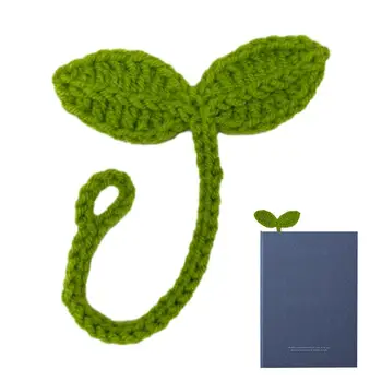 Плетене на една кука зелен лист многофункционален зелен плетен лист декор плетене на една кука аксесоари DIY занаятчийски подарък за празници Новогодишни рождени дни