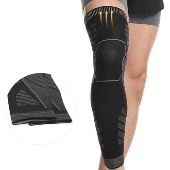 Running компресия коляното ръкави Shin Guard крака топло за колоездене Баскетбол Футбол Спорт Теле Подкрепа Скоба Фитнес протектор