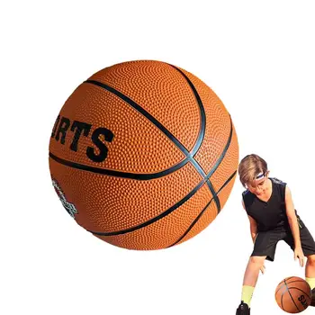Младежки баскетбол Професионални баскетболни топки с висока плътност с гумена облицовка Износоустойчиви вътрешни баскетболни спортни топки за