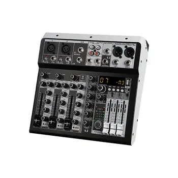 Аудио миксер Звукова смесителна конзола Конзола за звукова дъска Многофункционален DSP процесор Звуков миксер за DJ Studio Stage Performance