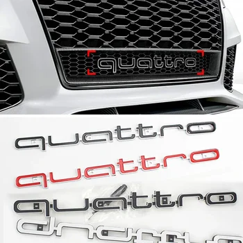Стикери за тяло на автомобила Предна решетка на багажника за Audi Quattro RS6 RS3 A6 A4 A3 A5 A7 S3 S4 S8 S6 S7 S5 S2 S1 RS4 RS5 RS7 B8 B7 B9 B4 B3