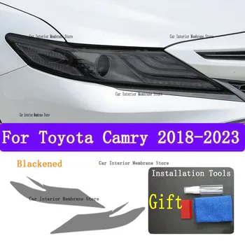 За Toyota Camry 2018-2023 Автомобилни външни фарове против надраскване Предна лампа Оттенък на защитно фолио Аксесоари за ремонт на капака
