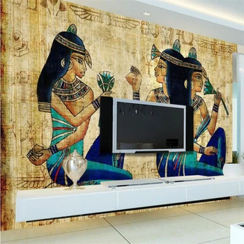 wellyu papel de parede para quarto Персонализиран тапет Европейски древноегипетски стенен фон стена papier peint