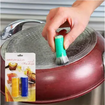 Почистваща четка Fiber Почистващи прибори Многофункционални безръчни кухненски чисти инструменти Обеззаразяване стик Готварски плот Pot Eraser