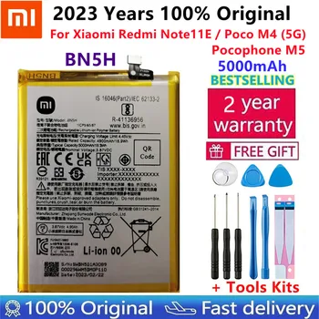 Оригинална висококачествена BN5H батерия ЗА Xiaomi Redmi Note11E / POCO M4 5G / Pocophone M5 5000mAh капацитет телефонни батерии Bateria