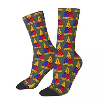 2-ра бронирана дивизия чорапи мъжки мъжки жени есенни чорапи отпечатани