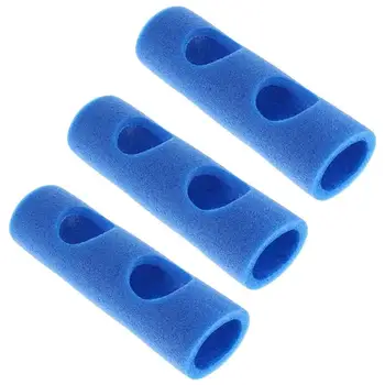 3pcs плувен полюс конектор плътен цвят плувец стик конектори син