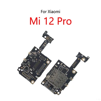 SIM четец на карти гнездо гнездо слот микрофон модул борда за Xiaomi Mi 12 Pro