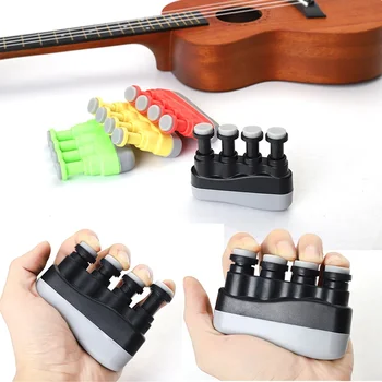 Resistance Band Finger Grip Strengthener Силиконов разширител за пръсти Упражнение Рехабилитация Тренажор за пръсти за китарни инструменти