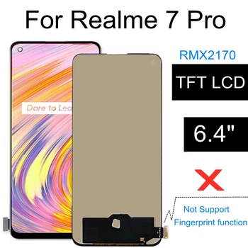 6.40 TFT LCD за Realme 7 Pro 7Pro RMX2170 LCD дисплей сензорен екран дигитайзер събрание подмяна