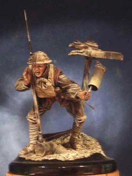 Фигура от смола 1/18 древен човек с основа Модел Unassambled Небоядисана фигура Строителен комплект