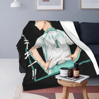 Haikyuu Toru Oikawa фланела одеяло японски аниме смешно хвърлят одеяло за дома хотел диван 125 * 100 см килим парче