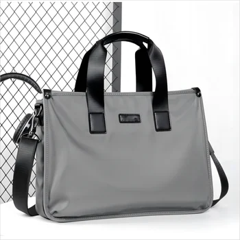 Мъжка модна чанта куфарче Бизнес конферентна чанта 14 инчова чанта за лаптоп водоустойчива наклонена чанта за рамо голям капацитет