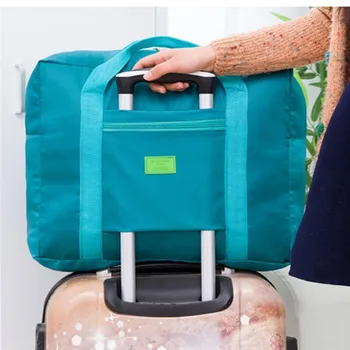 Travel голям голям размер найлон сгъваема водоустойчива чанта за багаж съхранение ръчен багаж чанта