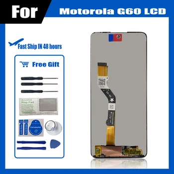 Оригинален LCD за Motorola Moto G60 2021 XT2135-1 G60s XT2133-1 XT2133-2 Екран сензорен монтажен дисплей за MOTO G51 с рамка