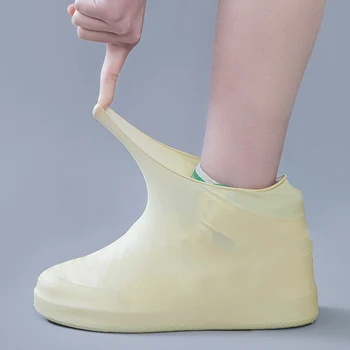 Унисекс латекс за многократна употреба обувки покритие водоустойчив дъждоустойчив против хлъзгане дъжд ботуши капак универсални различни размери аксесоари за обувки