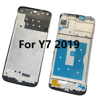 Ново за Huawei Y7 2019 Средна рамка Предна рамка Капак Метален корпус на шасито Задна плоча LCD държач Y7 Prime 2019 Y7 Pro 2019