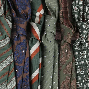 Linbaiway 8cm класически мъжки вратовръзки бизнес цветен печат връзки за мъж раирана сватба врата вратовръзка смокинг костюм риза Cravat