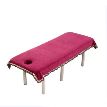  дантелен чаршаф за козметичен салон масажно легло, декоративен удобен масажен лист