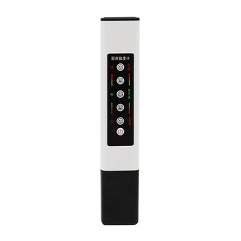  L69A салинометър, LED светлини Тестер за соленост Професионален точен измервател на солеността на хранителните течности, захранван от батерии, тип писалка