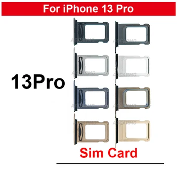 Единична двойна SIM карта тава слот с водоустойчив гумен пръстен резервни части за iPhone 13 Pro 13pro