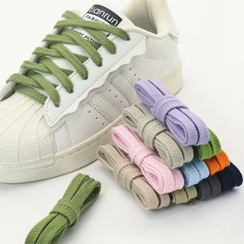 11 цвята двойно тъкани плътни цветни връзки за обувки 0,8 см ширина персонализиран шнур за качулки по поръчка многоцветни маратонки жени и мъже