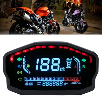 Универсален цветен екран за мотоциклети LCD цифров тахометър скоростомер Километраж спидометр для мотоцикла tachimetro motos