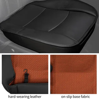 Universal Winter Warm Full Surround Breathable PU Leather Front Seat Protector Four Seasons Anti Slip Mat Automotive Seat Cover