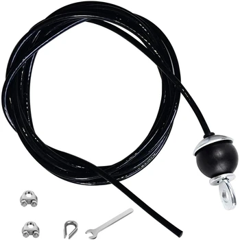 400cm У дома Фитнес Фитнес LAT Издърпващ кабел Замяна, регулируема дължина за ролка система кабелна машина