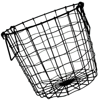 Реколта метал кошница за пране Куха тел кошница за съхранение Държава окото кошница пречат дрехи Sundries организатор Селска къща