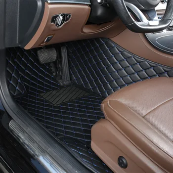 Подложка за кола за Ford Mondeo Mk5 2014 2015 2016 2017 2018 2019 2020 Кожен килим по поръчка луксозна жена интериор 1Pc авто аксесоар