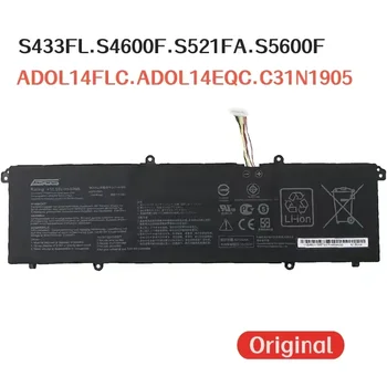 100%Оригинален 4335mAh За ASUS S433FL S4600F S521FA S5600F ADOL14FLC ADOL14EQC C31N1905 батерия за лаптоп
