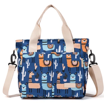 Модна излетна чанта за жени, голяма чанта за пътуване до работното място, мама чанта за работа, водоустойчива оксфордска платнена платнена чанта